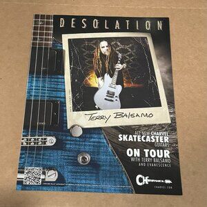 Terry Balsamo of Evanescence - Charvel Guitars - 2012 Print Ad